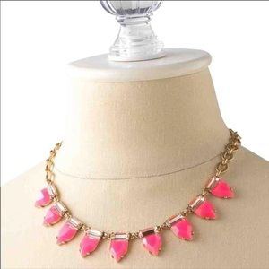Stella & Dot Eye Candy Necklace - Hot Pink